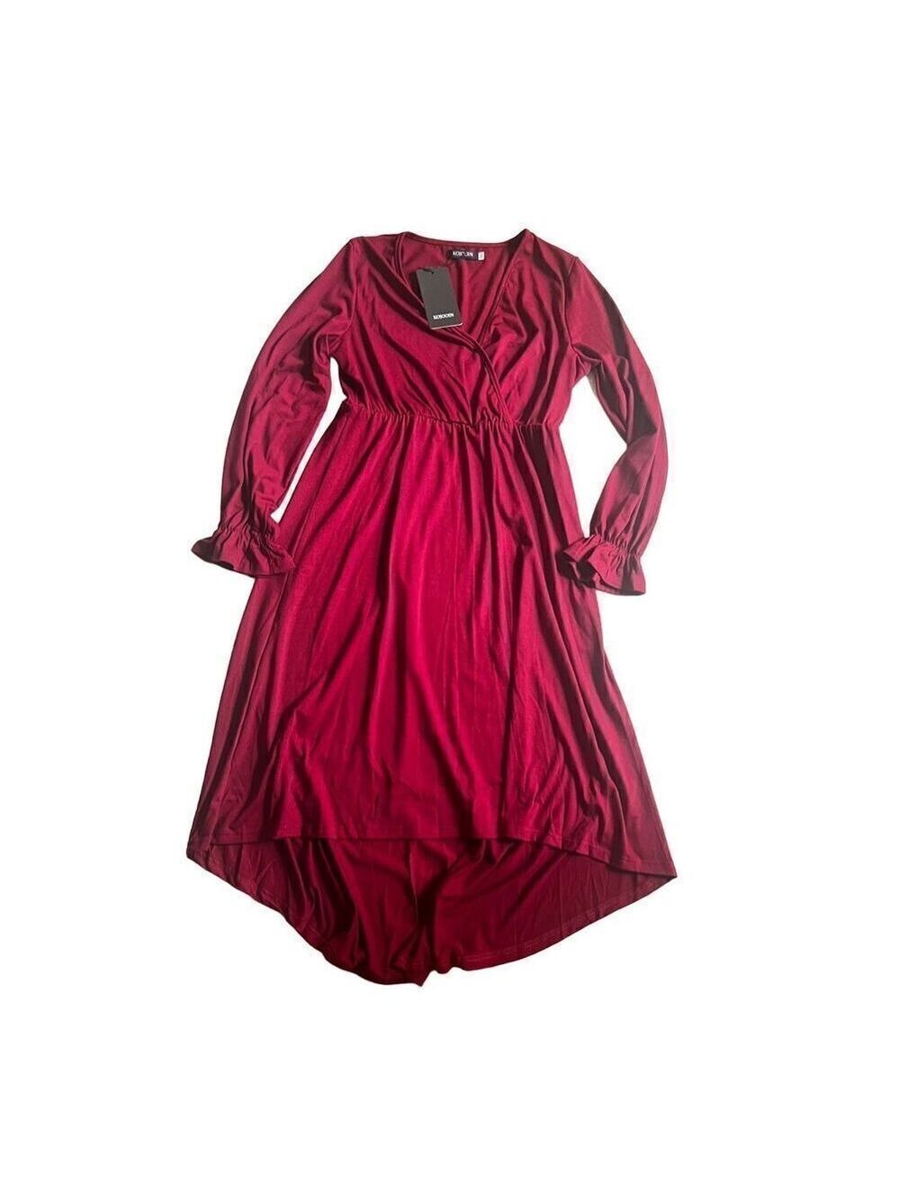 Kojooin Maternity burgundy midi dress size M